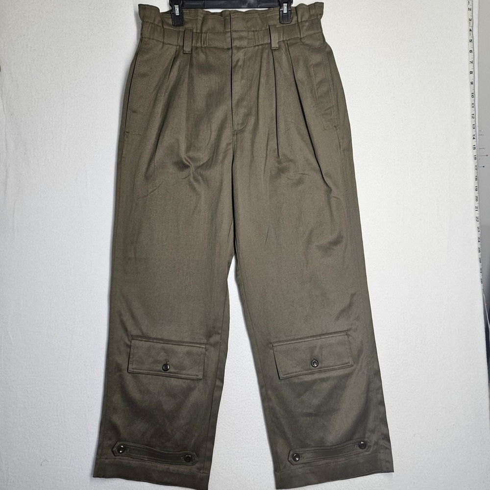 Banana Republic Paola Utility Pant (no belt) Pleated Loose Fit Super High 14